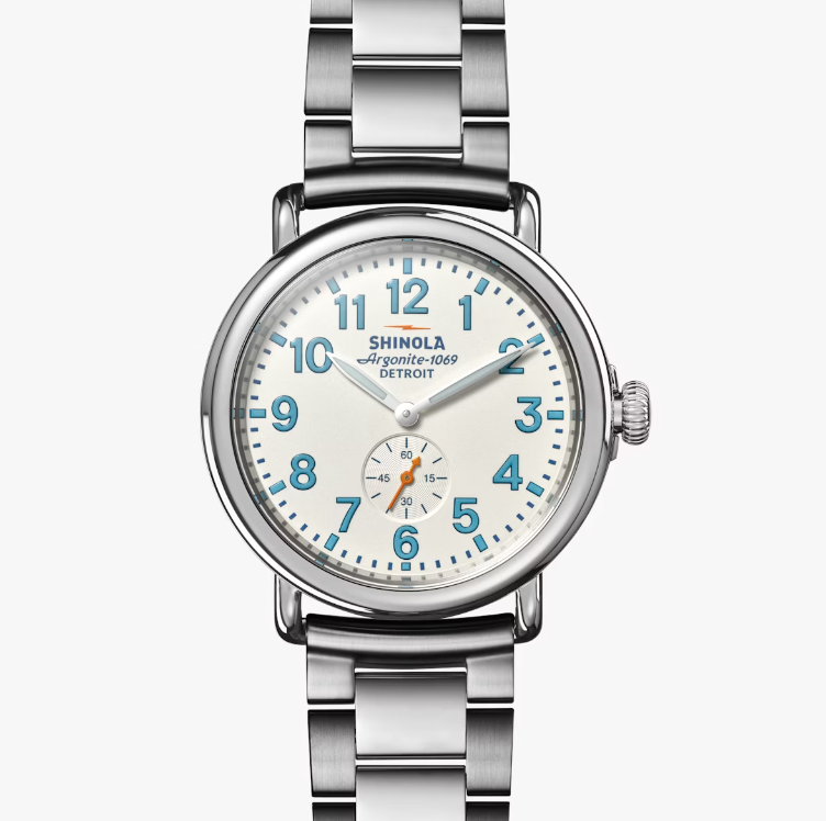 Shinola: The Runwell 41mm Silver Bracelet & Alabaster Dial